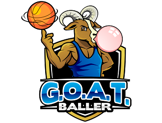 G.O.A.T. Baller logo design by haze