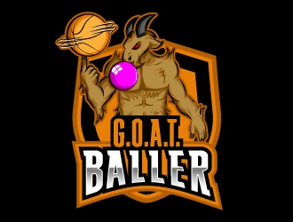 G.O.A.T. Baller logo design by Norsh