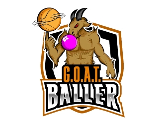 G.O.A.T. Baller logo design by Norsh