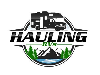 Hauling RVs logo design by AamirKhan