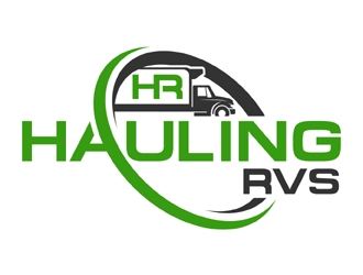 Hauling RVs logo design by MAXR