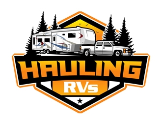 Hauling RVs logo design by DreamLogoDesign
