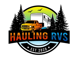 Hauling RVs logo design by DreamLogoDesign