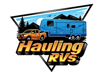 Hauling RVs logo design by DreamLogoDesign