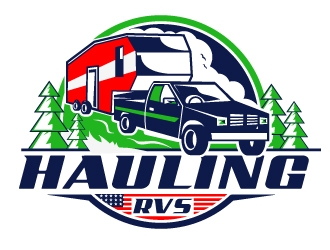 Hauling RVs logo design by Suvendu