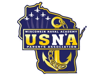 WISNAPA (Wisconsin Naval Academy Parents Association) logo design by Suvendu