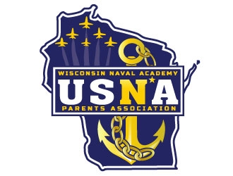 WISNAPA (Wisconsin Naval Academy Parents Association) logo design by Suvendu