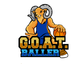 G.O.A.T. Baller logo design by THOR_
