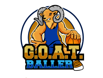 G.O.A.T. Baller logo design by THOR_
