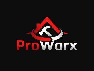 ProWorx Remodeling & Restoration logo design by diqly