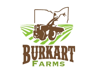 Burkart Farms  logo design by AamirKhan