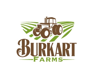 Burkart Farms  logo design by AamirKhan
