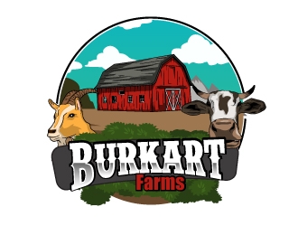 Burkart Farms  logo design by AamirKhan
