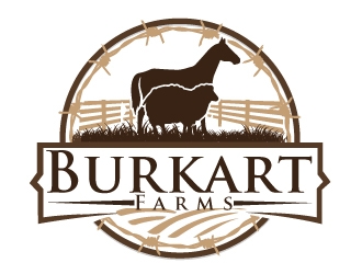 Burkart Farms  logo design by AamirKhan