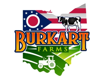 Burkart Farms  logo design by Suvendu