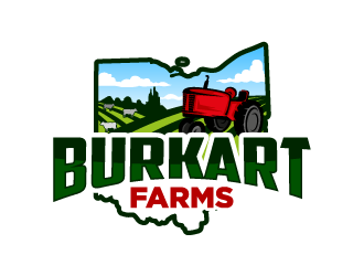 Burkart Farms  logo design by WRDY