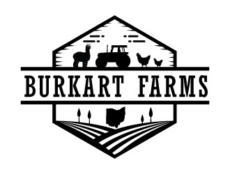 Burkart Farms  logo design by Suvendu
