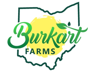 Burkart Farms  logo design by MonkDesign
