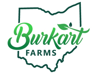 Burkart Farms  logo design by MonkDesign
