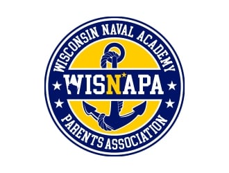 WISNAPA (Wisconsin Naval Academy Parents Association) logo design by MarkindDesign