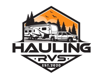 Hauling RVs logo design by Suvendu