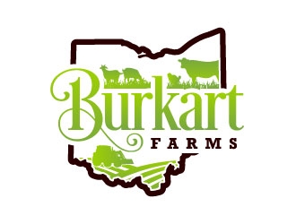 Burkart Farms  logo design by daywalker