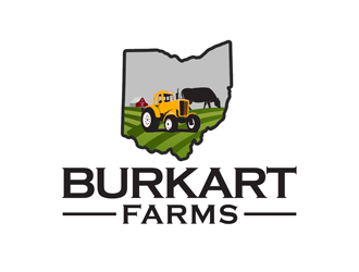 Burkart Farms  logo design by kunejo