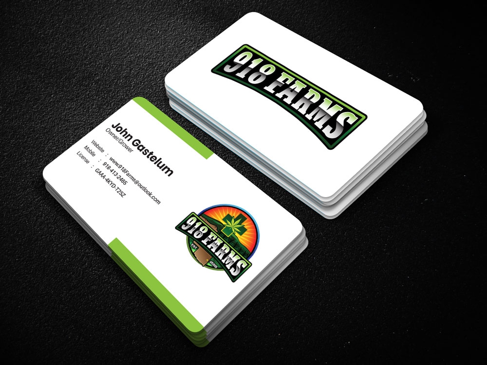 918 Farms  logo design by d1ckhauz