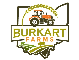 Burkart Farms  logo design by jaize