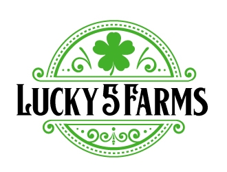 Lucky 5 Farms logo design by AamirKhan