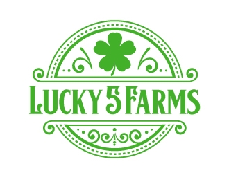 Lucky 5 Farms logo design by AamirKhan
