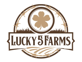 Lucky 5 Farms logo design by AamirKhan