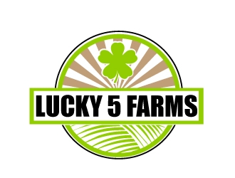 Lucky 5 Farms logo design by AamirKhan