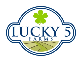 Lucky 5 Farms logo design by AamirKhan