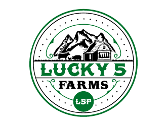 Lucky 5 Farms logo design by Ultimatum