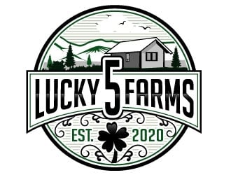 Lucky 5 Farms logo design by Suvendu