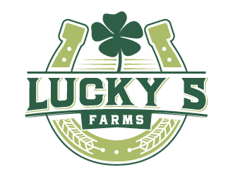Lucky 5 Farms logo design by akilis13