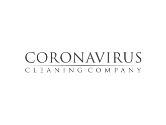 Coronavirus cleaning company  logo design by Inaya