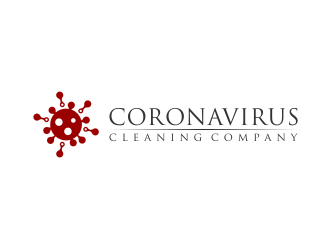 Coronavirus cleaning company  logo design by Inaya