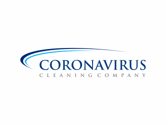 Coronavirus cleaning company  logo design by santrie