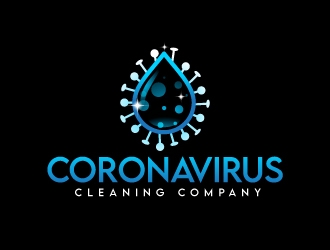 Coronavirus cleaning company  logo design by Rock