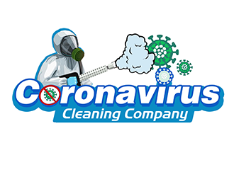 Coronavirus cleaning company  logo design by 3Dlogos