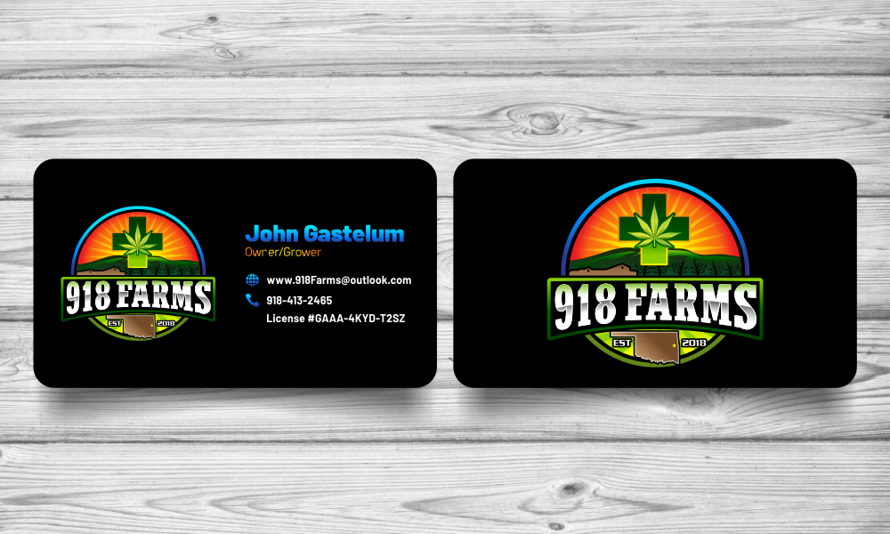 918 Farms  logo design by done