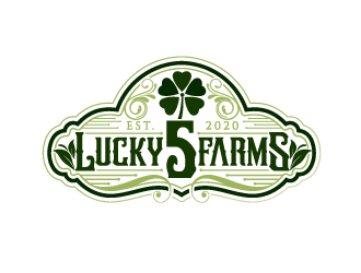 Lucky 5 Farms logo design by Suvendu