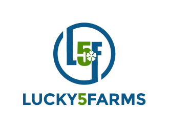 Lucky 5 Farms logo design by Girly