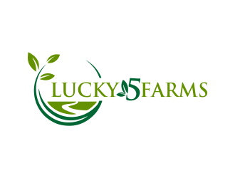 Lucky 5 Farms logo design by Gwerth