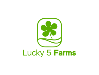 Lucky 5 Farms logo design by Gwerth