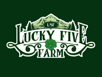 Lucky 5 Farms logo design by alocelja