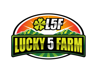 Lucky 5 Farms logo design by Girly