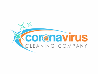 Coronavirus cleaning company  logo design by up2date